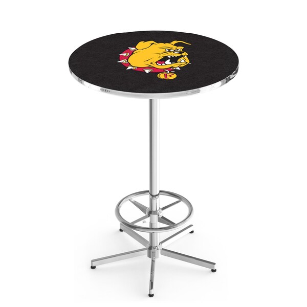 42" Chrome Ferris State Pub Table